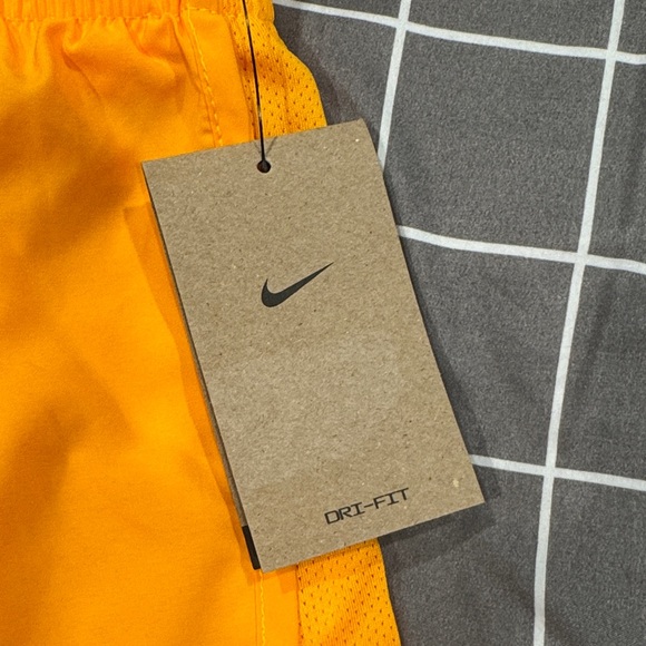 Nike Women's Vibrant Orange Dri Fit Shorts - Picture 2 of 5